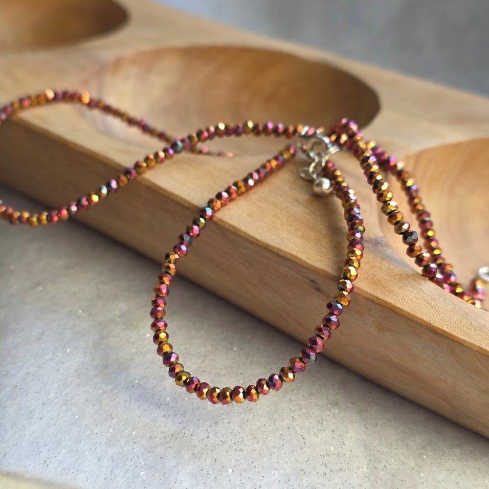 Spiced Mulled Wine Crystal Bracelet in Sterling Silver - Image 3