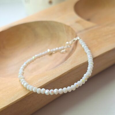 Welcome to Narnia Glittering Grey Crystal Bracelet in Sterling Silver