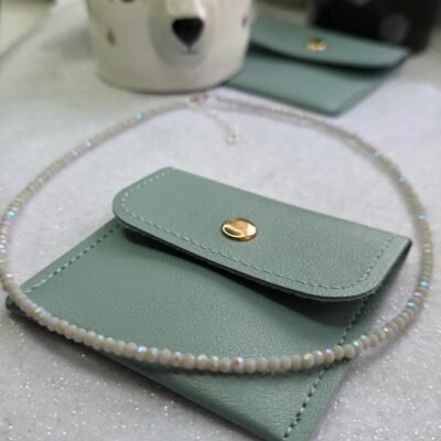 Welcome to Narnia Glittering Grey Crystal Necklace in Sterling Silver