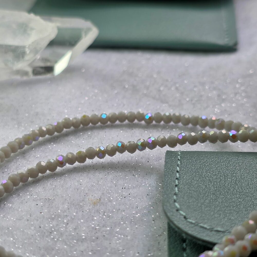 Welcome to Narnia Glittering Grey Crystal Necklace in Sterling Silver - Image 4