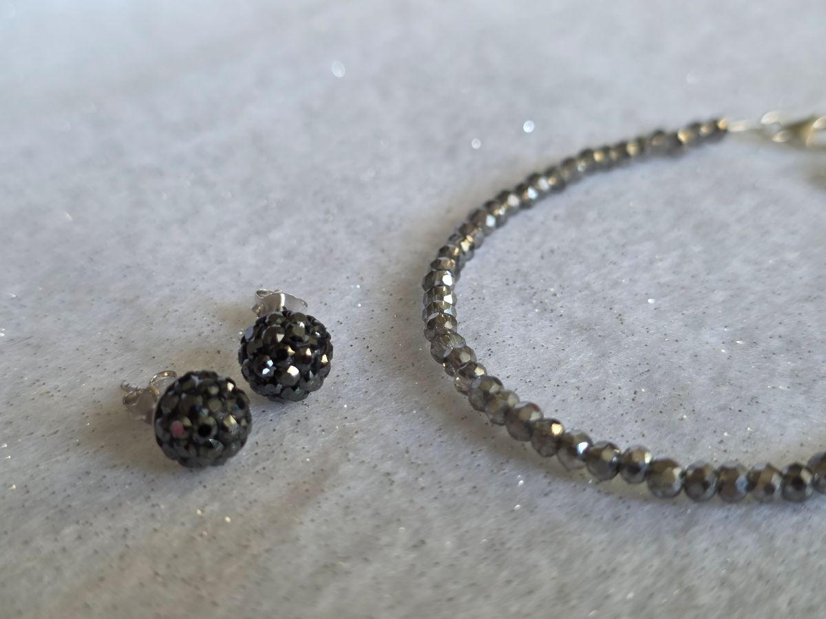 Dark Ice Crystal Bracelet in Sterling Silver - Image 3