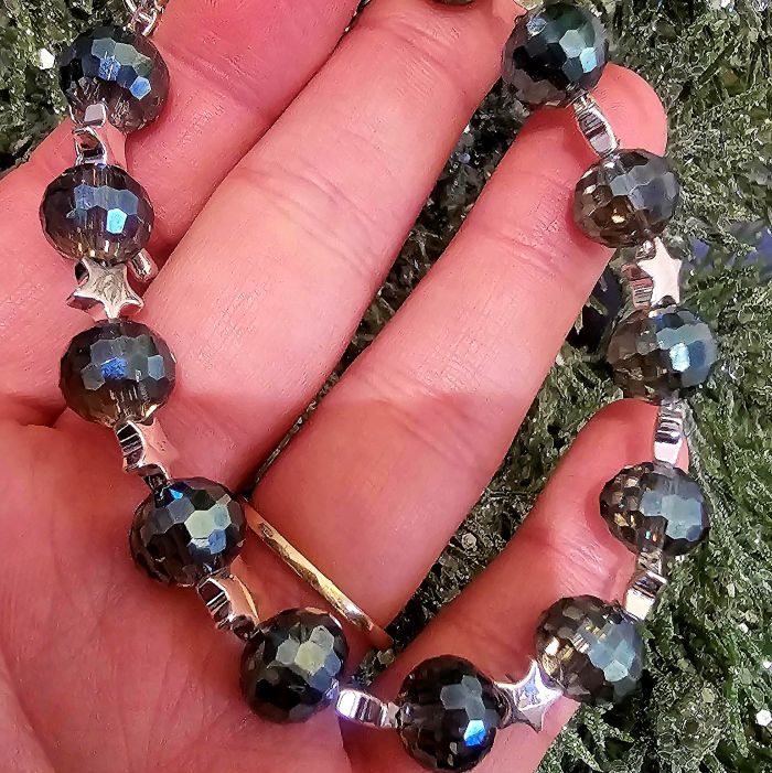 'Nina' Disco Stars Sterling Silver Bracelet - Image 3