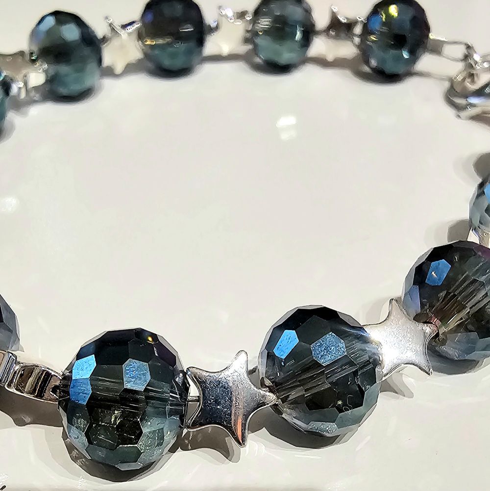 'Nina' Disco Stars Sterling Silver Bracelet