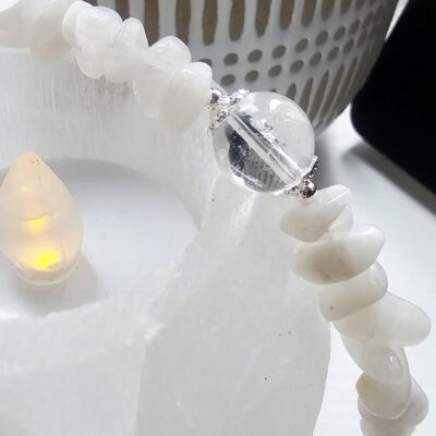 Rainbow Moonstone Gemstone Phone Strap