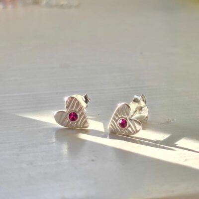 Sweetie Heart Studs in Sterling Silver