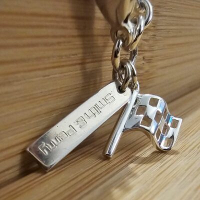 ‘Signature’ Mini Flag Charm Bracelet in Sterling Silver