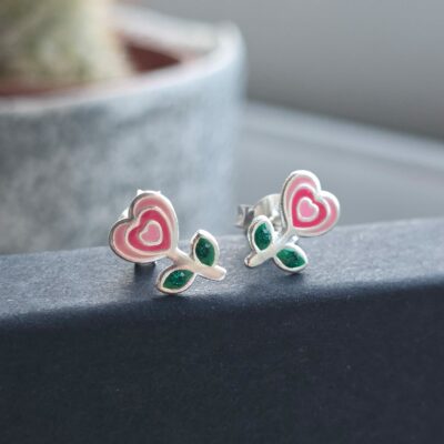 Love Bloom Stud Earrings in Sterling Silver – Limited Edition