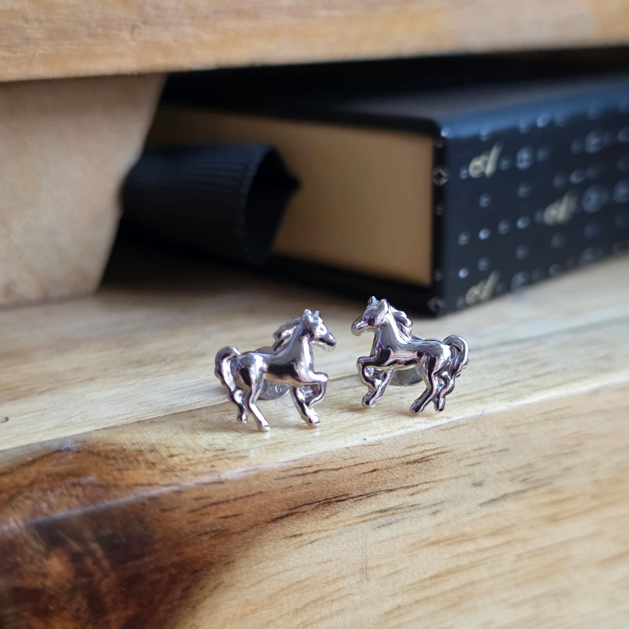 Chinese Year of the Horse Studs in Sterling Silver - Image 4
