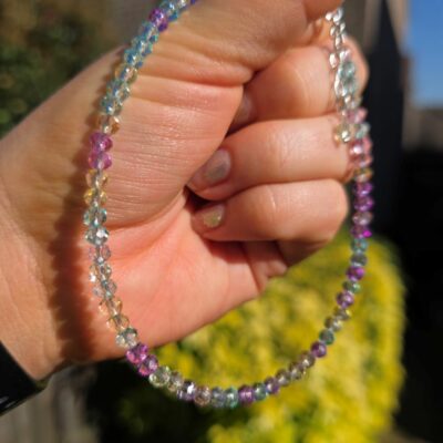 Rainbow Pastel Sparkling Bracelet Sterling Silver- Limited Edition