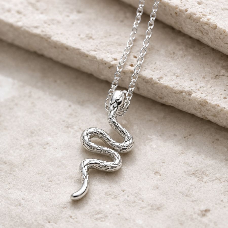 Snake Necklace in Sterling Silver - Image 2