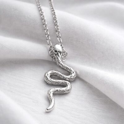 Snake Necklace in Sterling Silver