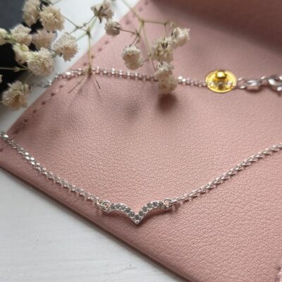 Sparkling Dewdrop Necklace in Sterling Silver