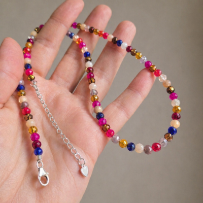 Joy Colour Therapy Necklace in Sterling Silver