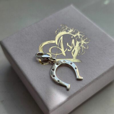 Horseshoe Charm in Sterling Silver