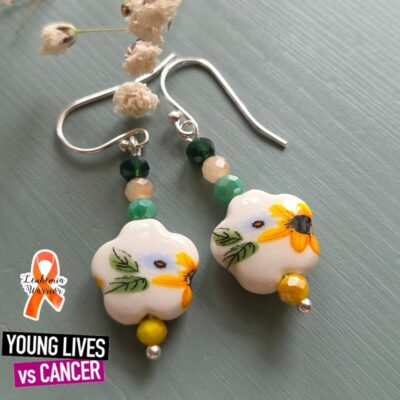 Sunflowers of Hope Charity Drop Earrings