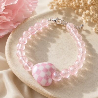 If Toddlers Did Motorsports Limited Edition Arabella Bracelet - Baby Pink Edition