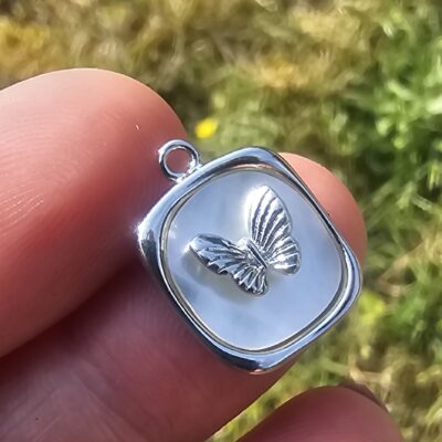 Mother of Pearl Butterfly Pendant