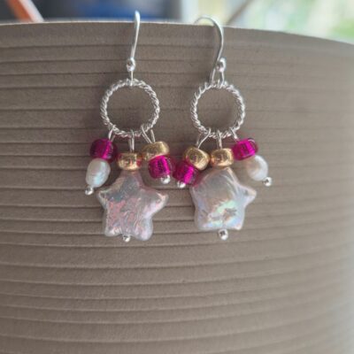 Arabella Joy Limited Edition Keshi Fresh Water Pearl Drop Earrings