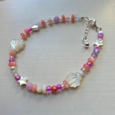 Blushing Seashell Bracelet in Sterling Silver