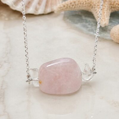 Blushing Tide Necklace in Sterling Silver