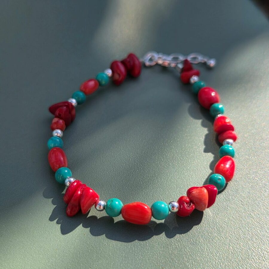 Coral Reef Sea Bamboo Bracelet in Sterling Silver - Image 2