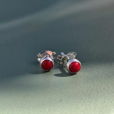 Coral Reef Sea Bamboo Stud Earrings