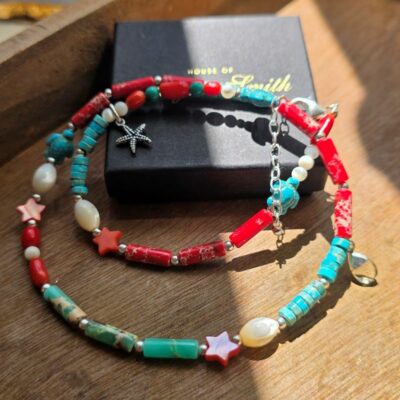 Coral Reef Treasure Necklace in Sterling Silver