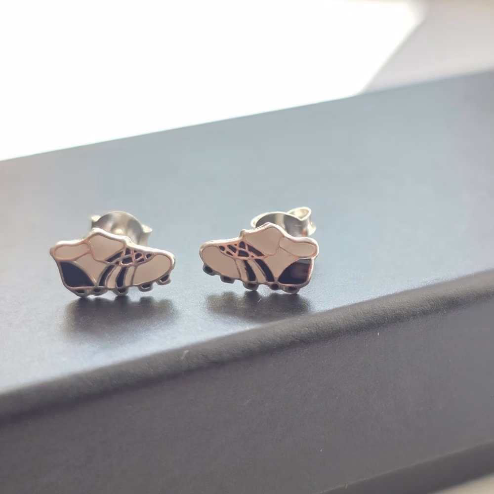 Football Boot Studs in Sterling Silver
