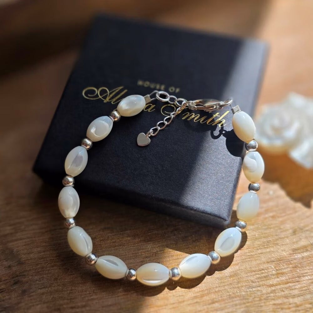 Mother of Pearl Bracelet in Sterling Silver - Image 3