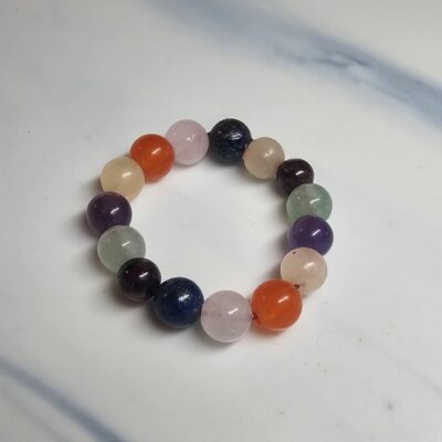 Rainbow Reef Chakra Gemstone Stretch Ring