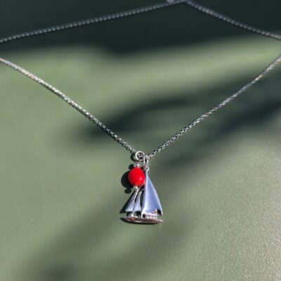 Sail Away Coral Reef Necklace in Sterling Silver