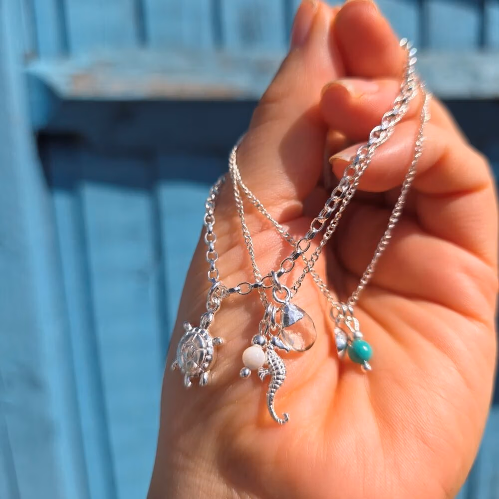 Sea Dancer Mother of Pearl Seahorse Bracelet in Sterling Silver - Image 3