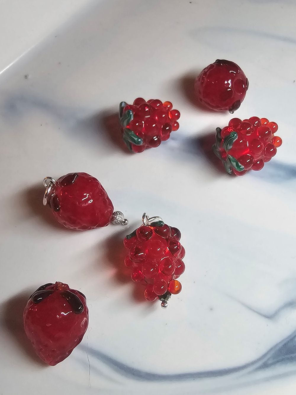 Seaside Raspberry Treasure Pendant - Image 3