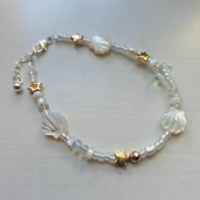 Starlit Seashell Bracelet in Sterling Silver