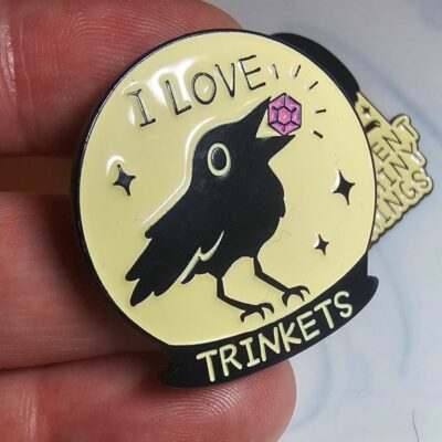 Shiny Things Treasure Hunter Crow Pin Badge