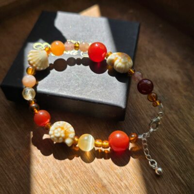 Caramel Nights Sandy Shore Bracelet in Sterling Silver