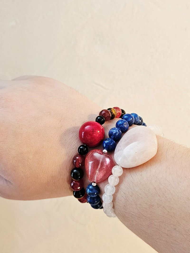 Hidden Heart Rose Quartz Bracelet - Image 5