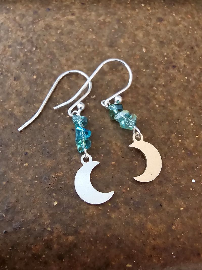 Moonlit Tide Apatite Drop Earrings in Sterling Silver - Image 5