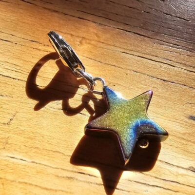 Ocean's Guiding Star Charm in Sterling Silver