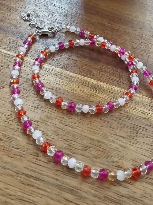 Summer Berry Sparkle Necklace in Sterling Silver