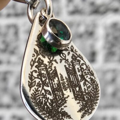 Evergreen Academy Inspired Charm in Sterling Silver – Book Three