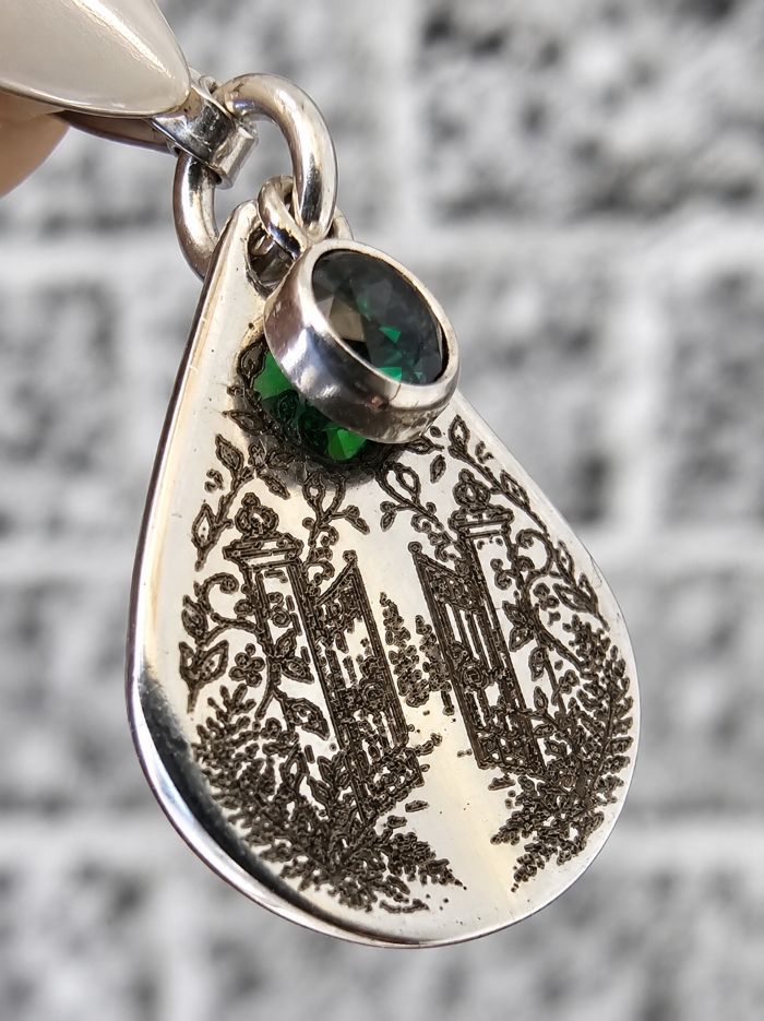 Evergreen Academy Inspired Charm in Sterling Silver – Book Three