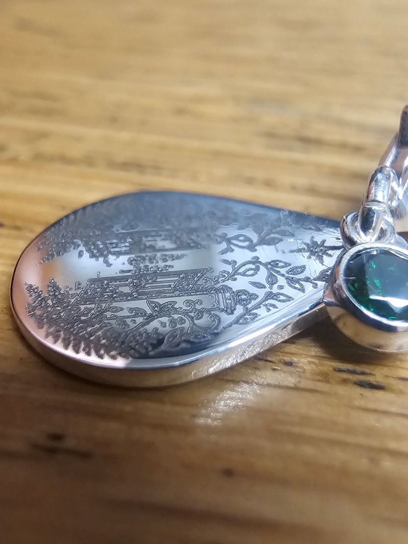 Evergreen Academy Inspired Charm in Sterling Silver – Book Three - Image 4