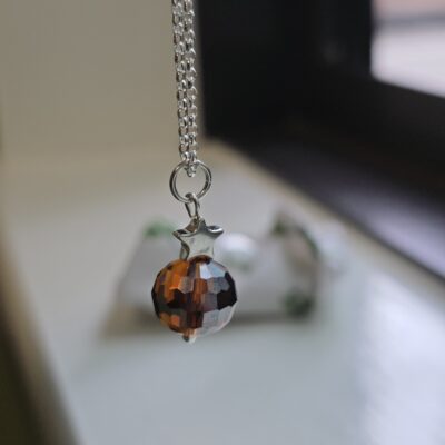 Nina Disco Stars Necklace -Maple Syrup Edition in Sterling Silver
