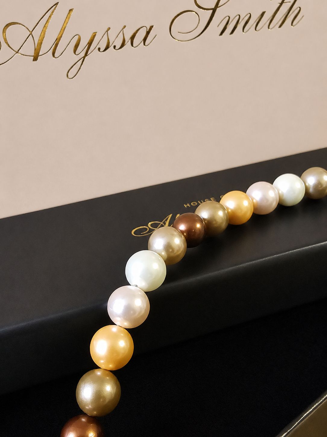 Pumpkin Spiced Paddock Pearl Bracelet in Sterling Silver - Image 2